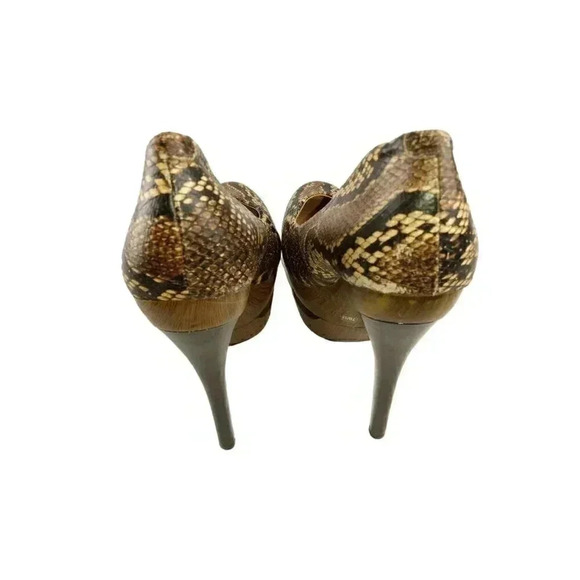 Jessica Simpson Colie Womens Pump Heels Brown Snake Print Close Toe Stilleto 7B - Picture 3 of 12